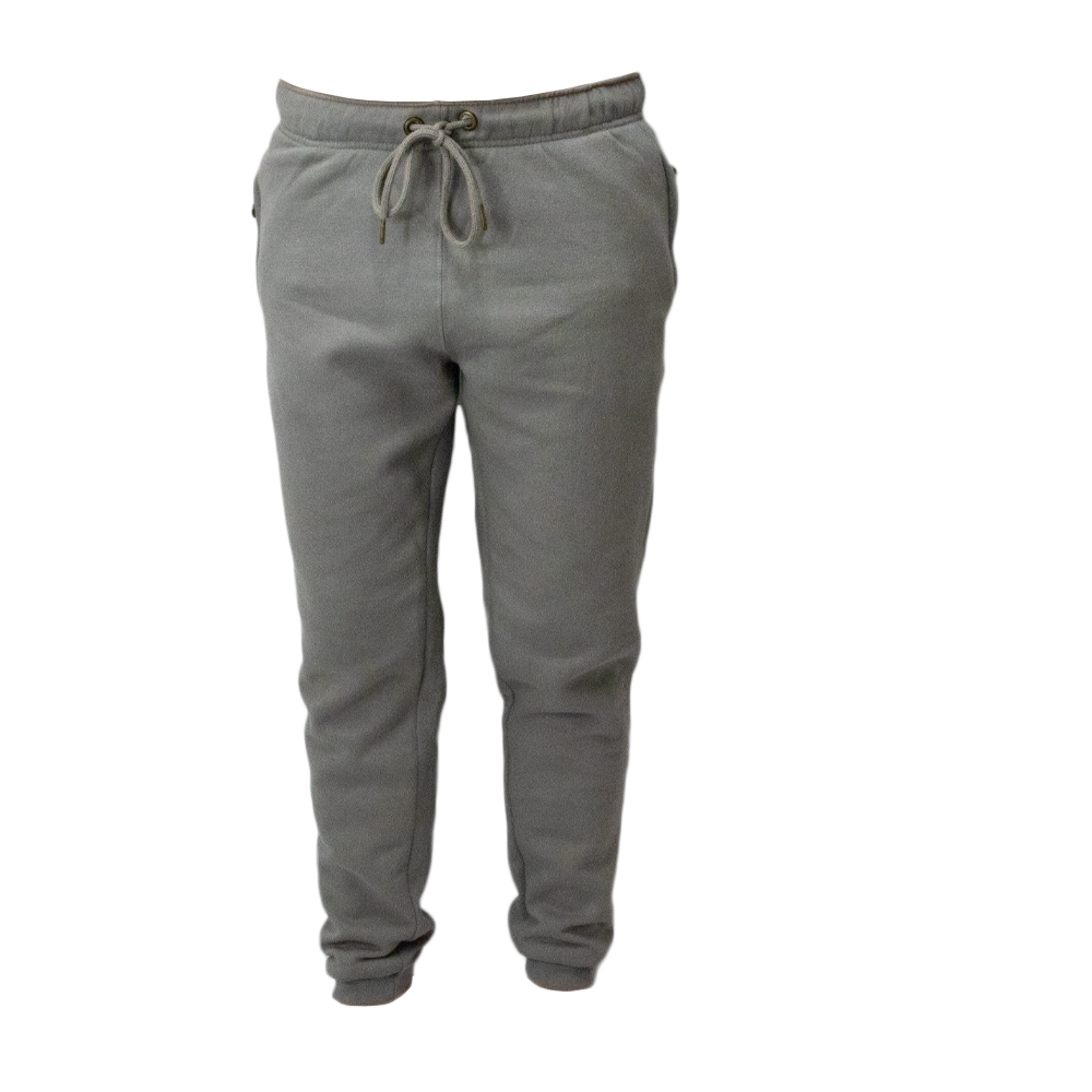 Hose Slim Fit Grau Logo Blau/Grün