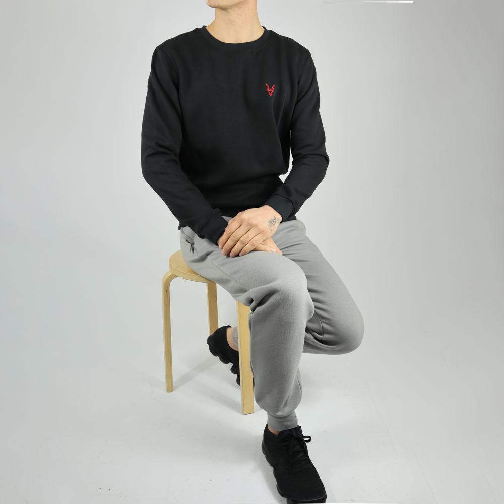 Hose Baggy  Grau Logo Blau/Grün