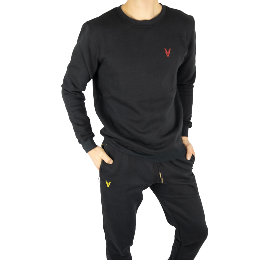 Hose Baggy  Schwarz Logo Rot/Gelb