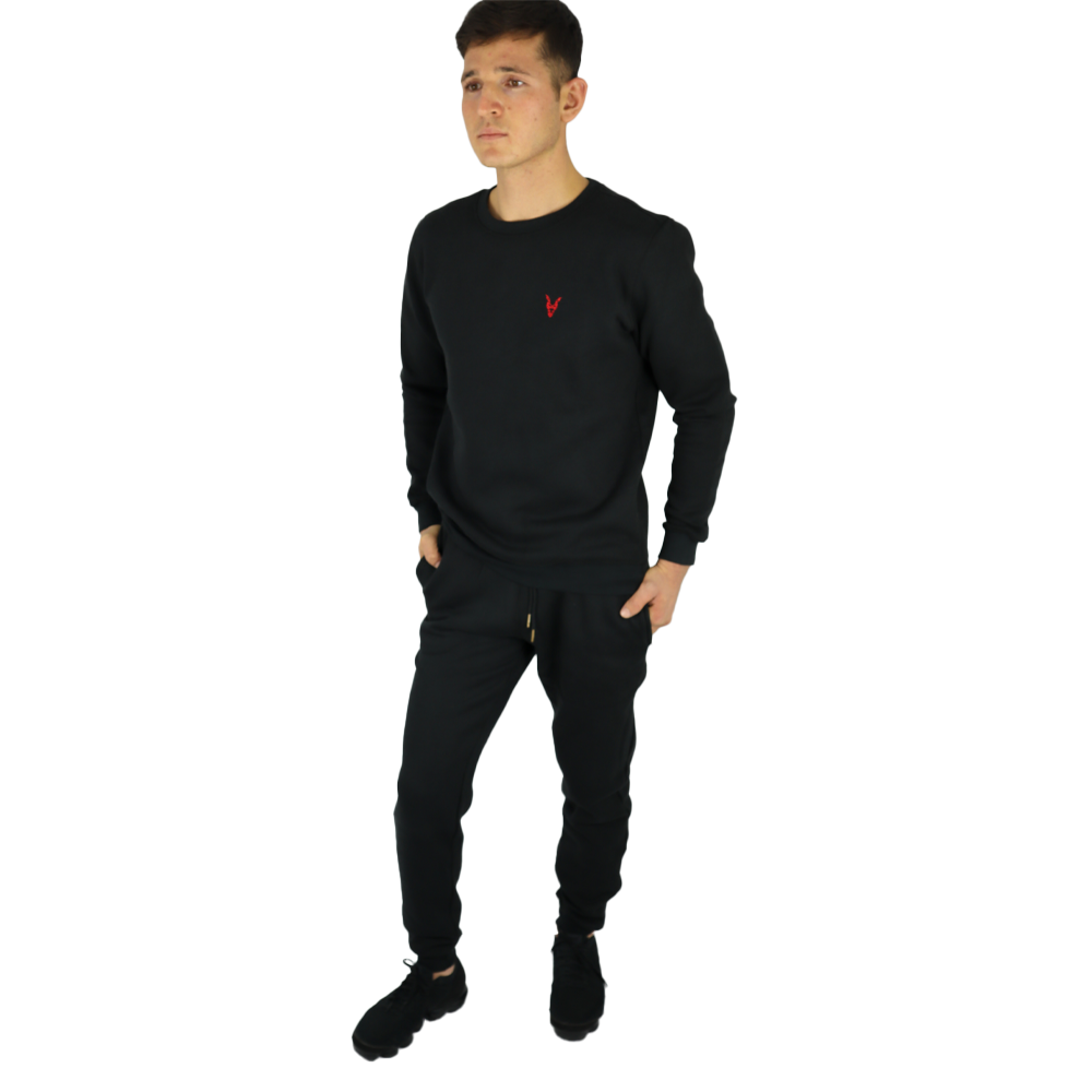 Hose Baggy  Schwarz Logo Rot/Gelb