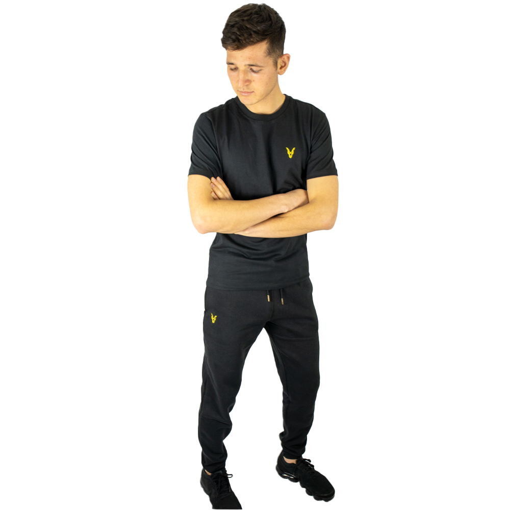 Hose Baggy  Schwarz Logo Rot/Gelb