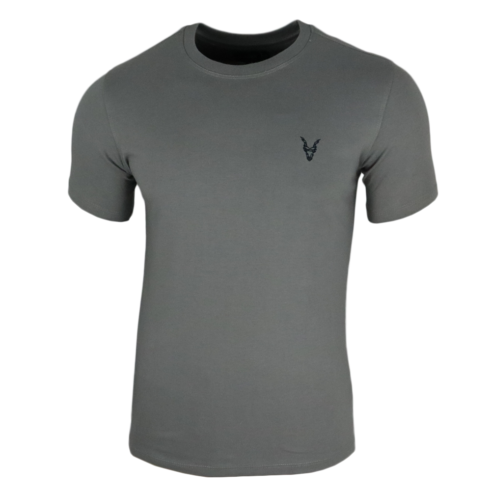 T-Shirt Grau Logo Blau/Grün