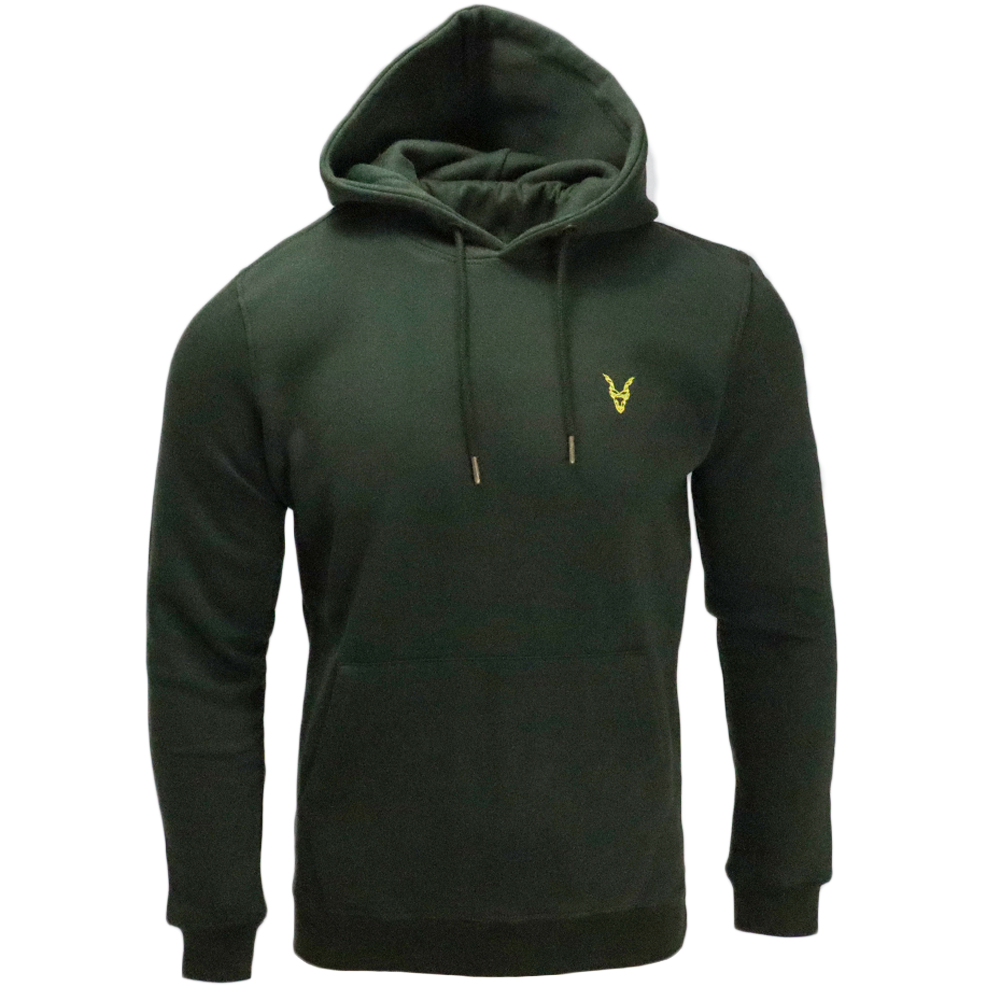 Hoodie Grün Logo Rot/Gelb