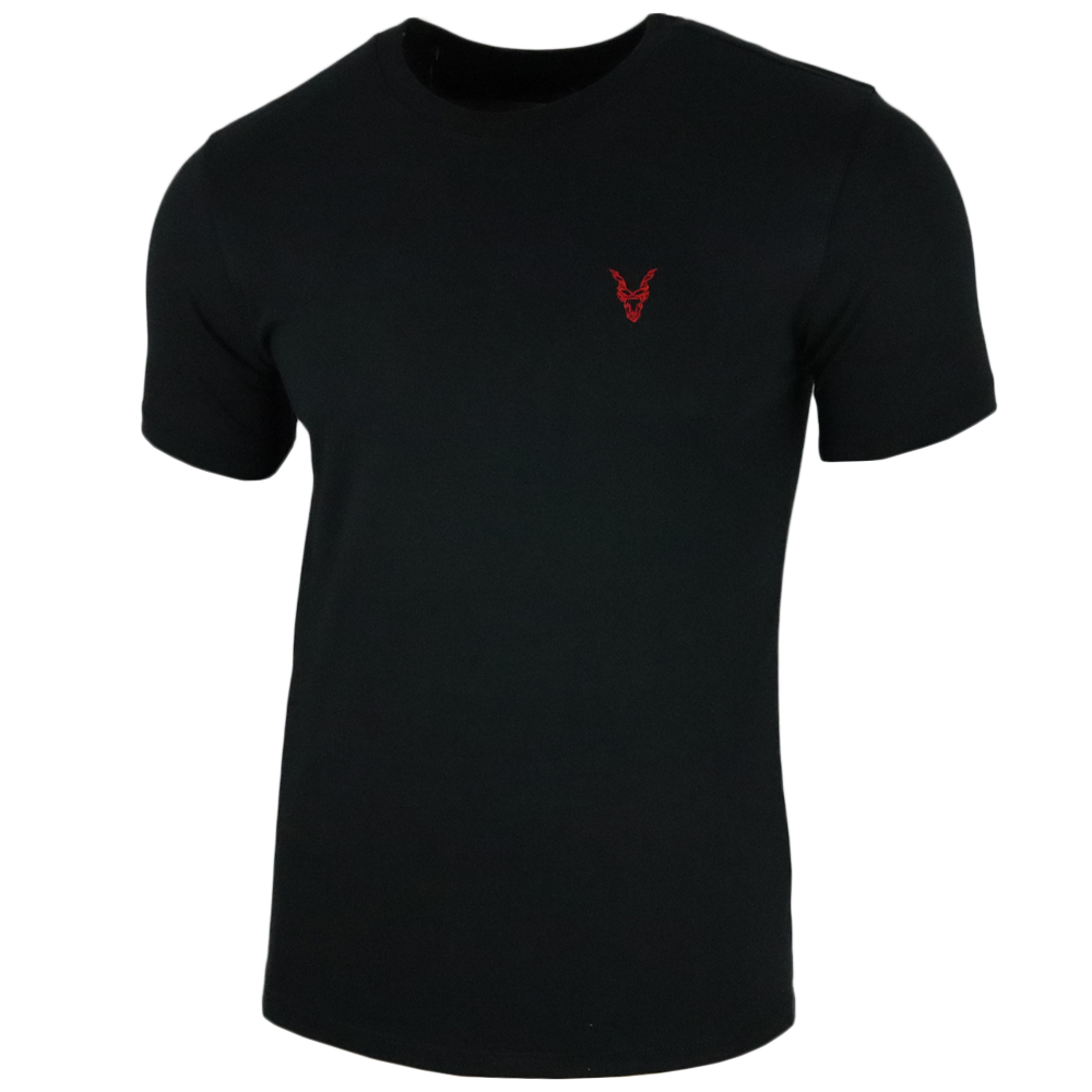 T-Shirt Schwarz Logo Rot/Gelb