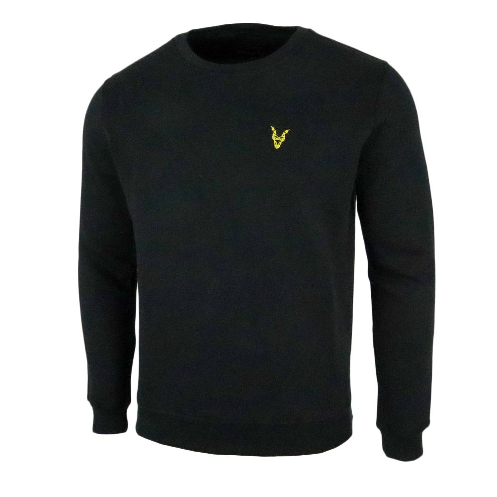 Pullover Schwarz Logo Rot/Gelb