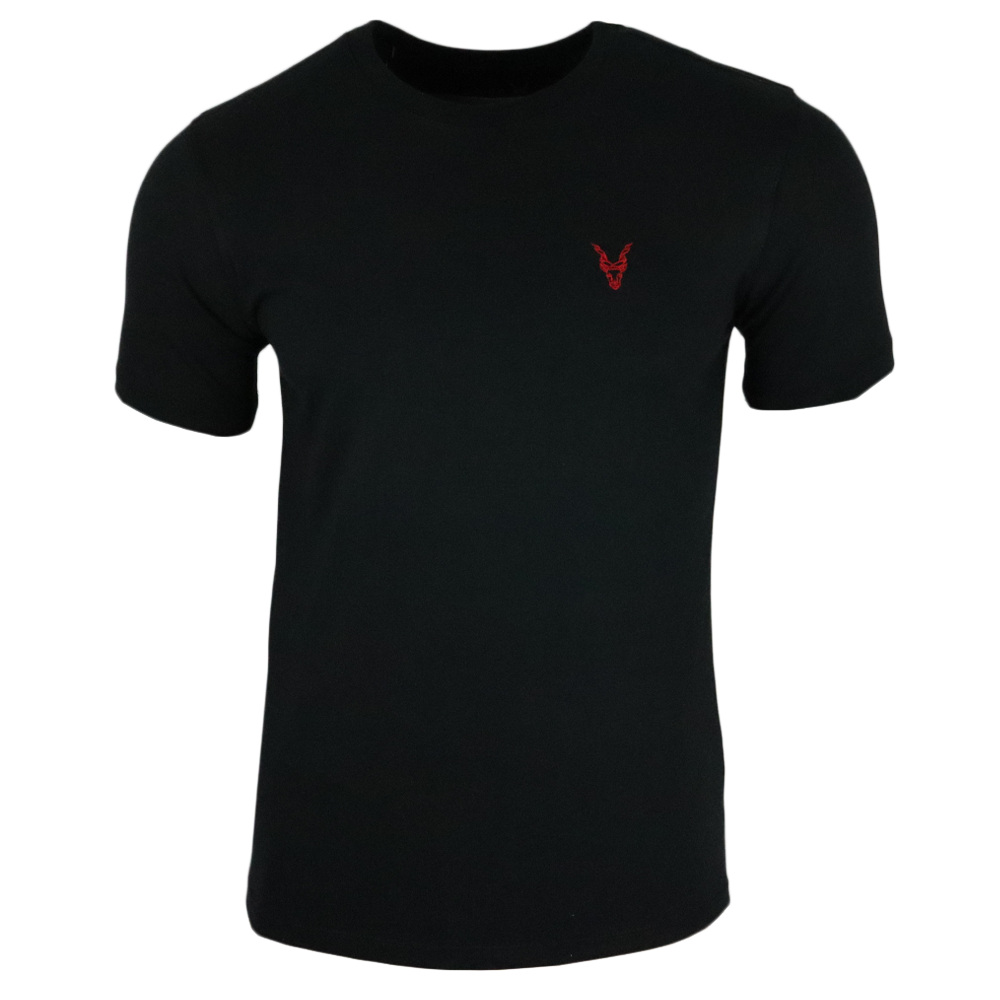 T-Shirt Schwarz Logo Rot/Gelb