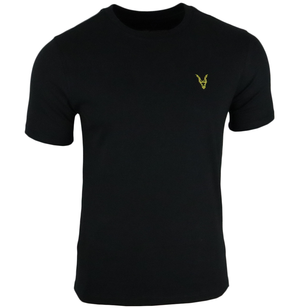 T-Shirt Schwarz Logo Rot/Gelb