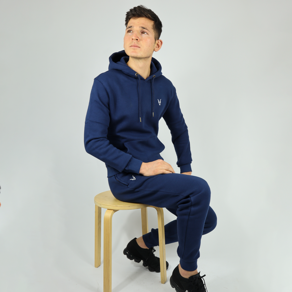 Hose Slim Fit  Blau Logo Rot/Weiß